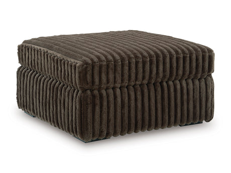 Midnight-Madness Chocolate Oversized Accent Ottoman - Ornate Home
