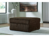 Midnight-Madness Chocolate Oversized Accent Ottoman - Ornate Home