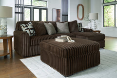 Midnight-Madness Chocolate Oversized Accent Ottoman - Ornate Home