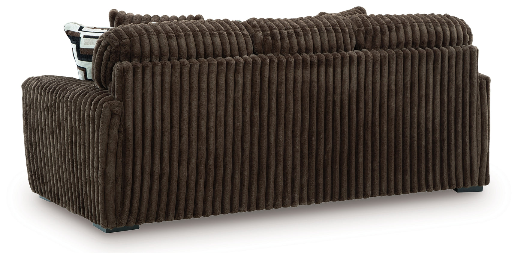 Midnight-Madness Chocolate Sofa, Loveseat and Oversized Accent Ottoman (Online Special Price) - Ornate Home