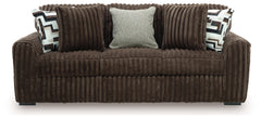 Midnight-Madness Chocolate Sofa and Loveseat - Ornate Home