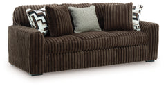 Midnight-Madness Chocolate Sofa and Loveseat - Ornate Home