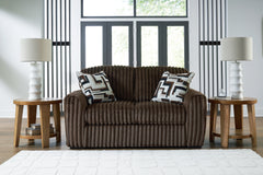 Midnight-Madness Chocolate Sofa and Loveseat - Ornate Home
