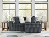 Midnight-Madness Gunmetal 2-Piece Sectional with Chaise (Online Special Price)