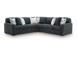 Midnight-Madness Gunmetal 3-Piece Sectional (Online Special Price) - Ornate Home