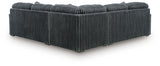 Midnight-Madness Gunmetal 3-Piece Sectional - Ornate Home