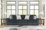 Midnight-Madness Gunmetal 3-Piece Sectional Sofa (Online Special Price)