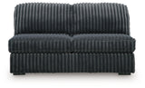 Midnight-Madness Gunmetal 3-Piece Sectional with Chaise (Online Special Price) - Ornate Home