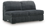 Midnight-Madness Gunmetal 3-Piece Sectional with Chaise (Online Special Price) - Ornate Home