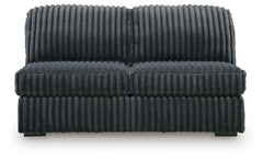 Midnight-Madness Gunmetal 3-Piece Sectional with Chaise - Ornate Home