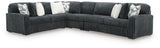 Midnight-Madness Gunmetal 4 Pc Sectional (Online Special Price)