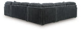 Midnight-Madness Gunmetal 4-Piece Sectional w/ Chaise (Online Special Price) - Ornate Home