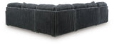 Midnight-Madness Gunmetal 4-Piece Sectional with Chaise (Online Special Price) - Ornate Home