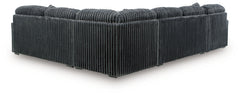 Midnight-Madness Gunmetal 4-Piece Sectional with Chaise - Ornate Home