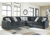 Midnight-Madness Gunmetal 5-Piece Sectional - Ornate Home