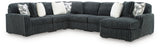 Midnight-Madness Gunmetal 6-Piece Sectional w/ Chaise (Online Special Price)