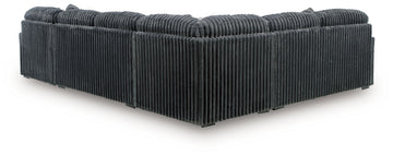 Midnight-Madness Gunmetal 6-Piece Sectional with Chaise - Ornate Home