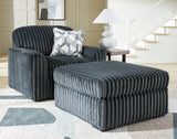 Midnight-Madness Gunmetal Chair and a Half - Ornate Home