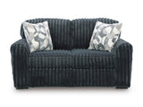 Midnight-Madness Gunmetal Loveseat - Ornate Home