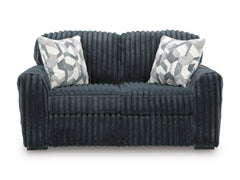 Midnight-Madness Gunmetal Loveseat - Ornate Home