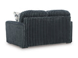 Midnight-Madness Gunmetal Loveseat - Ornate Home