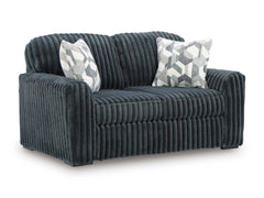 Midnight-Madness Gunmetal Loveseat - Ornate Home