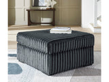Midnight-Madness Gunmetal Oversized Accent Ottoman - Ornate Home