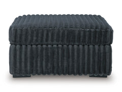 Midnight-Madness Gunmetal Oversized Accent Ottoman - Ornate Home