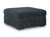 Midnight-Madness Gunmetal Oversized Accent Ottoman - Ornate Home