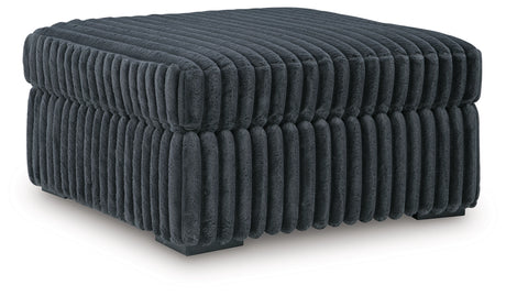 Midnight-Madness Gunmetal Oversized Accent Ottoman - Ornate Home