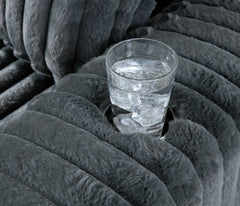 Midnight-Madness Gunmetal Oversized Chaise - Ornate Home