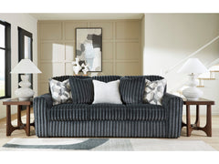 Midnight-Madness Gunmetal Sofa - Ornate Home