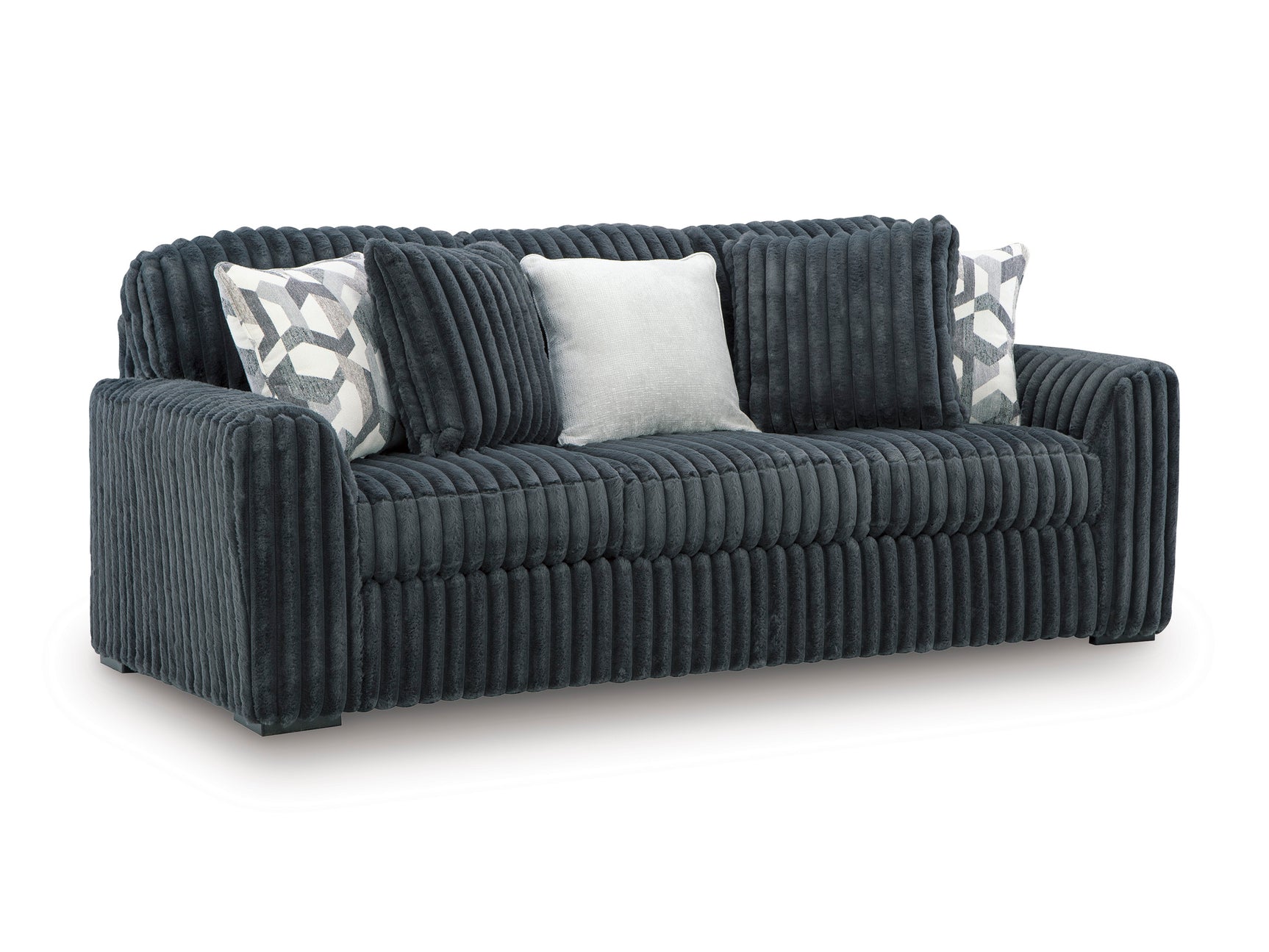 Midnight-Madness Gunmetal Sofa - Ornate Home