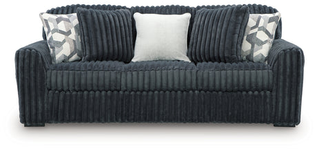 Midnight-Madness Gunmetal Sofa and Loveseat - Ornate Home