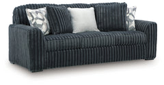 Midnight-Madness Gunmetal Sofa and Loveseat - Ornate Home