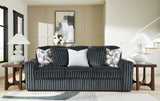 Midnight-Madness Gunmetal Sofa and Loveseat - Ornate Home
