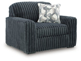 Midnight-Madness Gunmetal Sofa and Oversized Chair (Online Special Price) - Ornate Home