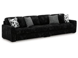 Midnight-Madness Onyx 2-Piece Sectional - Ornate Home