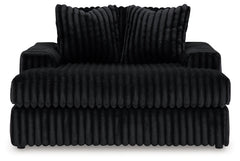 Midnight-Madness Onyx 2-Piece Sectional and Oversized Chaise - Ornate Home