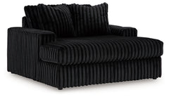 Midnight-Madness Onyx 2-Piece Sectional and Oversized Chaise - Ornate Home