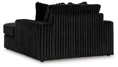 Midnight-Madness Onyx 2-Piece Sectional and Oversized Chaise - Ornate Home