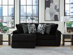 Midnight-Madness Onyx 2-Piece Sectional with Left Chaise (Online Special Price) - Ornate Home