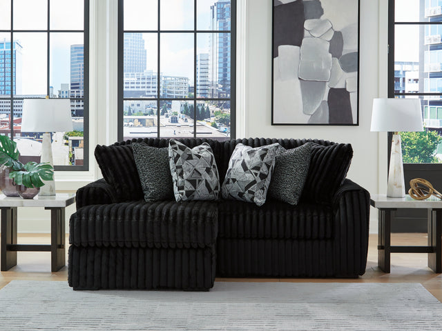 Midnight-Madness Onyx 2-Piece Sectional with Left Chaise (Online Special Price) - Ornate Home