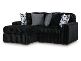 Midnight-Madness Onyx 2-Piece Sectional with Left Chaise - Ornate Home