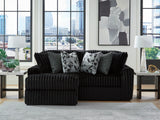 Midnight-Madness Onyx 2-Piece Sectional with Left Chaise - Ornate Home