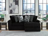 Midnight-Madness Onyx 2-Piece Sectional with Right Chaise - Ornate Home