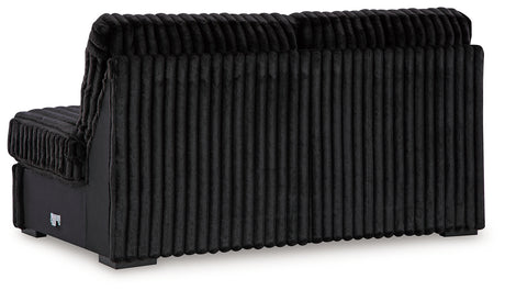 Midnight-Madness Onyx 3-Piece Sectional with Left Chaise - Ornate Home