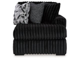 Midnight-Madness Onyx 3-Piece Sectional with Right Chaise - Ornate Home