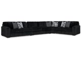 Midnight-Madness Onyx 4-Piece Sectional (Online Special Price) - Ornate Home