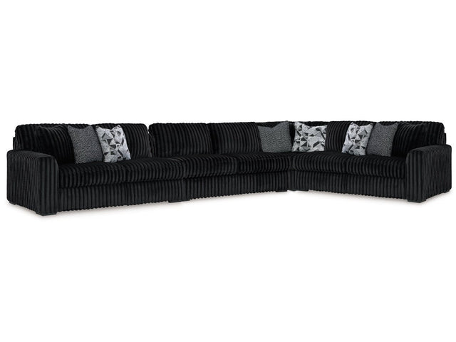 Midnight-Madness Onyx 4-Piece Sectional (Online Special Price) - Ornate Home